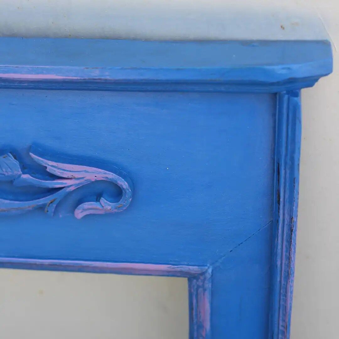 Blue Frame | upcycled wall decor | Upcycld Art Upcycld Art Blue Frame 02