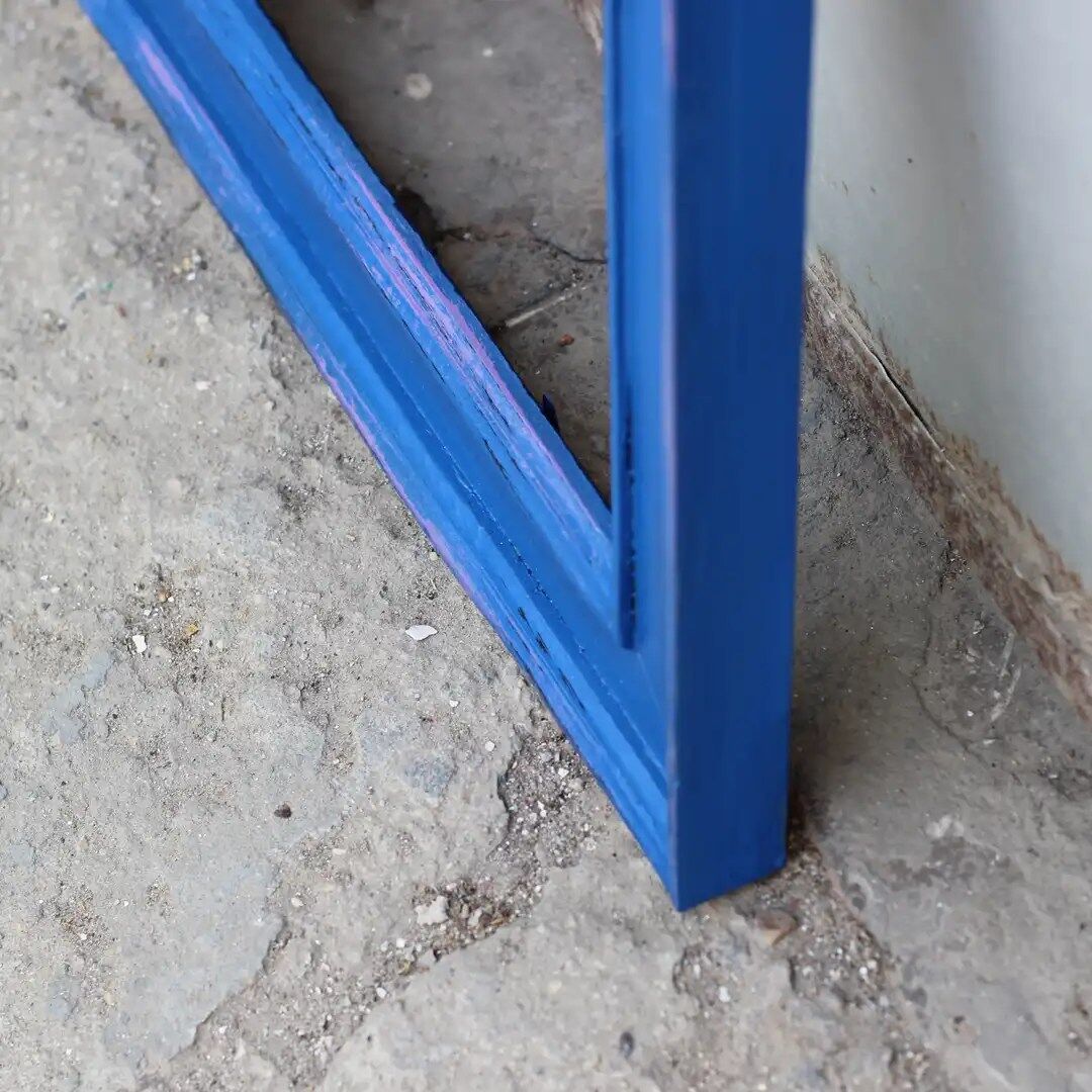 Blue Frame | upcycled wall decor | Upcycld Art Upcycld Art Blue Frame 03
